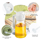 2 IN 1 Oil Dispenser & Sprayer Bottle (500ml)